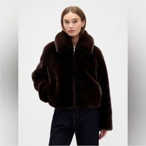 Gap faux fur jacket for